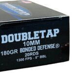 DOUBLETAP 10MM 180GR JHP - BONDED DEFENSE 20RD 50BX/CS
