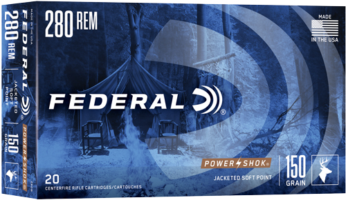 A280B_1.jpg FEDERAL POWER-SHOK 280 REM - 150GR SP 20RD 10BX/CS - Image 1
