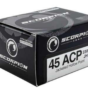 SCORPION 45ACP - 230GR JHP 20RD 10BX/CS