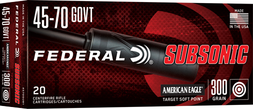 A4570SUB1_1.jpg FEDERAL 45-70 GOV 300GR SP - SUBSONIC 20RD 10BX/CS - Image 1