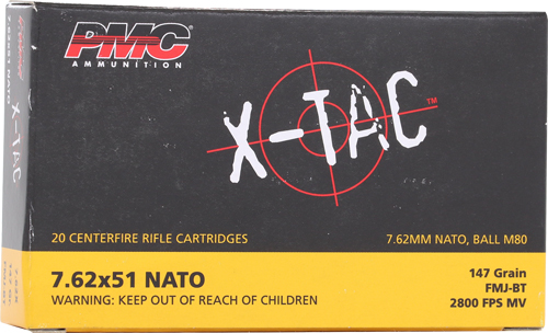 A762X_1.jpg PMC 7.62x51 (7.62 NATO) 147GR - FMJ-BT 20RD 25BX/CS - Image 1