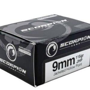 SCORPION 9MM LUGER - 115GR JHP 20RD 10BX/CS