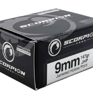 SCORPION 9MM LUGER - 147GR JHP 20RD 10BX/CS