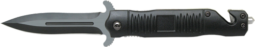 AB015B.jpg ABKT BLACK STILETTO ASSISTED - OPENER 3.5" BLADE W/BREAKER - Image 1
