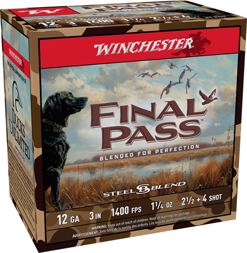 AFP123254_1.jpg WINCHESTER FINAL PASS 12GA 3" - 1-1/4OZ #2.5 & #4 25RD 10BX/CS - Image 1
