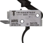 TRIGGERTECH AR-15 SINGLE STAGE - BLACK DUTY CURVED 3.5LB