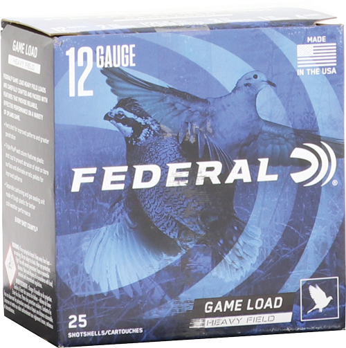AH1234.jpg FEDERAL GAME SHOK 12GA 2.75" - 1-1/8OZ #4 25RD 10BX/CS - Image 1