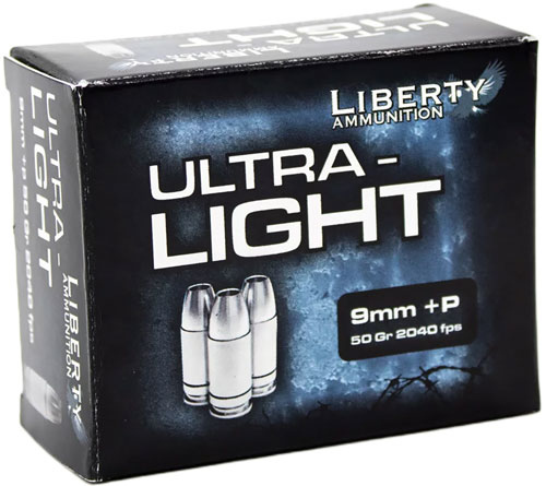 ALAUL9052_1.jpg LIBERTY ULTRA LIGHT 9MM +P - 9MM LUGER 50GR HP 20RD 50BX/CS - Image 1