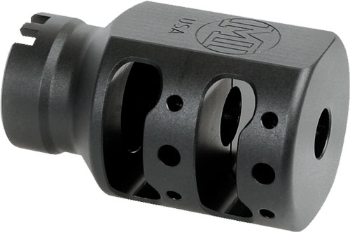 ALPHTB12X289MN.jpg MI ALPHA TANK BRAKE 1/2X28 9MM - BLACK MATTE NITRIDE - Image 1