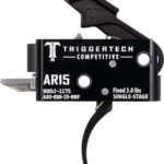 TRIGGERTECH AR-15 SINGLE STAGE - BLACK COMPETITIVE PRO CURVED