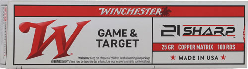 AS21SLF.jpg WINCHESTER USA 21 SHARP 25GR - LEAD FREE 1725FPS 100RD 20BX/C - Image 1