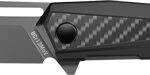 REAL AVID RAV-5 KNIFE ASSISTED - FOLDING 3.4" BLD BLACK ALUM.