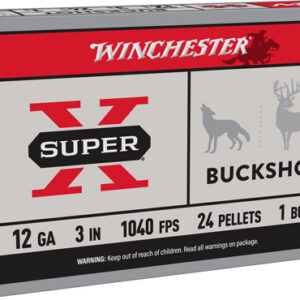WINCHESTER SUPER-X 12GA 3" - #1 BUCK 24 PELLETS 5RD 50BX/CS