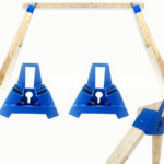 BASH TARGET STEEL TARGET STAND - AR500 HORIZONTAL SAWHORSE STYL