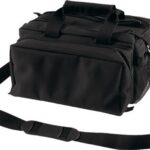 BULLDOG DELUXE RANGE BAG BLACK - HEAVY DUTY NYLON WATER RESIST