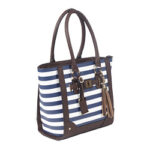 BULLDOG TOTE PURSE NAVY
