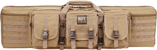 BDT3736T.jpg BULLDOG 36" DOUBLE TACTICAL CS - 3 LARGE ACCESS POCKETS TAN - Image 1
