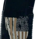 BLACK RAIN MAGAZINE AR15 30RD - 5.56" TATTERED FLAG ETCHED