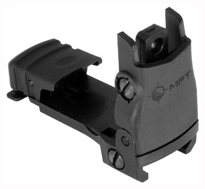 BUPSWR.jpg MFT REAR BACK UP POLYMER SIGHT - FLIP UP WINDAGE ADJUSTMENT - Image 1
