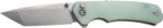 CIVIVI KNIFE BRAZEN 3.46" - NATURAL G-10/STONEWASH BLADE - Image 3