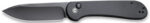 CIVIVI KNIFE ELEMENTUM 3.47" - BLACK G-10/BLACK STONEWASH - Image 2