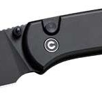 CIVIVI KNIFE QUIBIT 2.98" BLK/ - BLK STONEWASH BUTTON LOCK