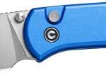 CIVIVI KNIFE QUIBIT 2.98" BLUE - /SATIN FINISH BUTTON LOCK