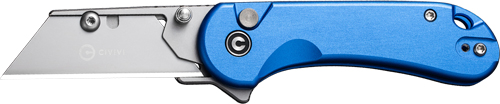 C23039B2.jpg CIVIVI UTILITY KNIFE ELEMENTUM - 2.26" BLUE W/3 EXTRA BLADES - Image 1