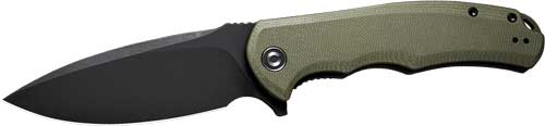C803F.jpg CIVIVI KNIFE PRAXIS 3.75" OD - GREEN G10/BLACK STONEWASHED - Image 1
