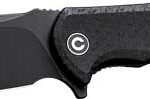 CIVIVI KNIFE PRAXIS 3.75" BLK - COARSE MICARTA/BLK STONEWASHE
