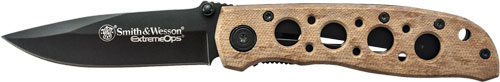 CK105HDCP-1.jpg S&W KNIFE EXTREME OPS 3.2" - BLADE BLACK/DESERT CAMO HANDLE - Image 1