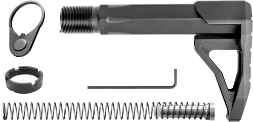 CMSA.jpg PHASE 5 MINI STOCK ASSEMBLY - CARBINE TUBE AR-15 BLACK - Image 1