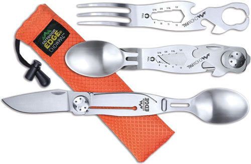 CPL10C.jpg OUTDOOR EDGE CHOWPAL MEALTIME - MULTITOOL W/KNIFE & ORNG POUCH - Image 1