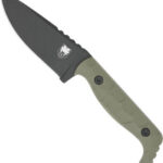 COBRATEC KINGPIN 4" FIXED BLD - OD GREEN D2 STEEL W/KDX SHEATH