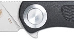 COBRATEC EDC SCOUT BUTTON LOCK - 3.12" BLACK STAINLESS STEEL