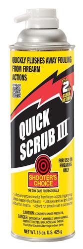 DG315.jpg SHOOTERS CHOICE QUICKSCRUB III - CLEANER/DEGREASER FOAM 15OZ. - Image 1