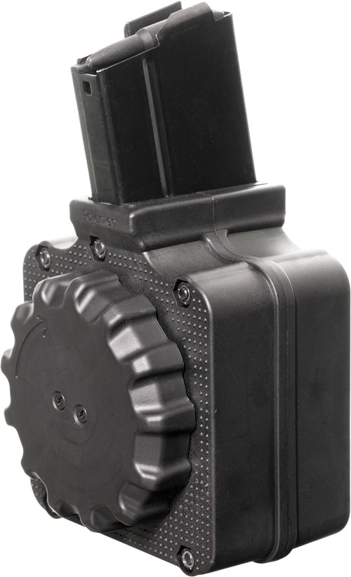 DRMA2.jpg PRO MAG MAGAZINE SPRINGFIELD - M1A/M14 308 50RD DRUM BLACK - Image 1