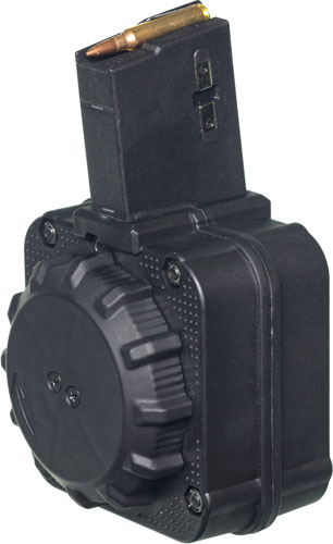 DRMA8.jpg PRO MAG MAGAZINE AR-15 223 - 65RD DRUM BLK POLYMER - Image 1