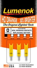 LUMENOK LIGHTED NOCK XBOW HD - ORANGE CRESCENT EASTON 3PK - Image 3