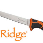 MC ELK RIDGE TREK 7" FILLET - KNIFE WITH SHEATH BLK/ORG/SS