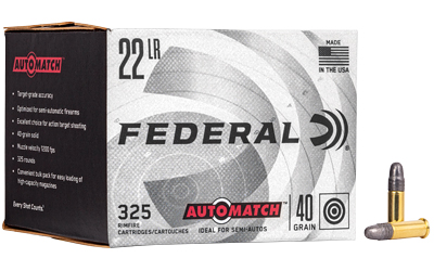 FEAM22_1.jpg FED AUTO MTCH 22LR 40GR SLD 325/3250 - Image 1
