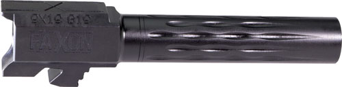 FF22522.jpg FAXON FITS GLOCK 19 BARREL 9MM - FLAME FLUTED NON THREADED BLK - Image 1