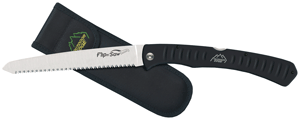FW70.gif OUTDOOR EDGE FLIP N'SAW - 7" S/S BLACK W/NYLON SHEATH - Image 1