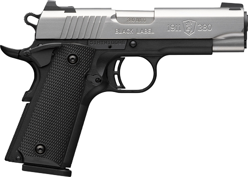 G051119492-1.jpg BROWNING 1911-380 STAINLESS - 380ACP 3.58"COMP 8RD BLK/SS - Image 1