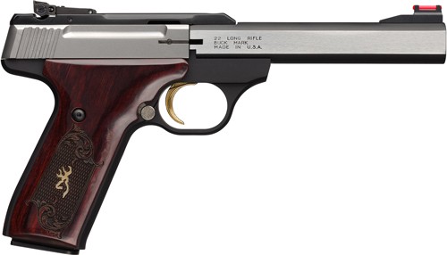 G051543490-1.jpg BROWNING BUCK MARK MEDALLION - 22LR 5.5" AS 10RD ROSEWOOD - Image 1