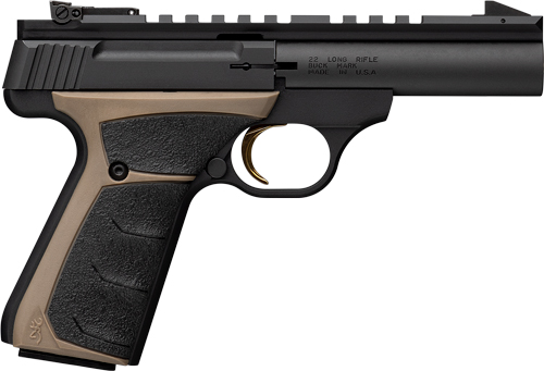 G051604490-1.jpg BROWNING BUCK MARK FIELD TARGT - MICRO 4" BB BLACK/FDE INSERTS - Image 1