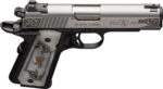 BROWNING 1911-380 SS/ENGRAVED - 380ACP FS 4.25" WHITE PEARL - Image 3