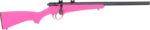 SAVAGE RASCAL FVSR SINGLESHOT - YOUTH 22LR HB THREADED PINK