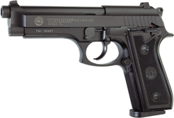G192015117.gif TAURUS 92 9MM 5" FS 17-SHOT - BLUED CHECKERED RUBBER - Image 1