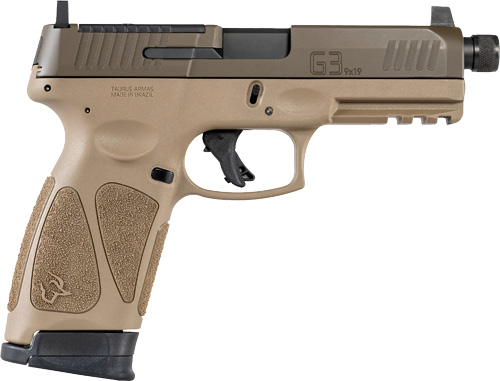G1G3P941TAC10.jpg TAURUS G3 9MM 10-SHOT OPTICS - READY 4.5" THREADED BBL FDE - Image 1